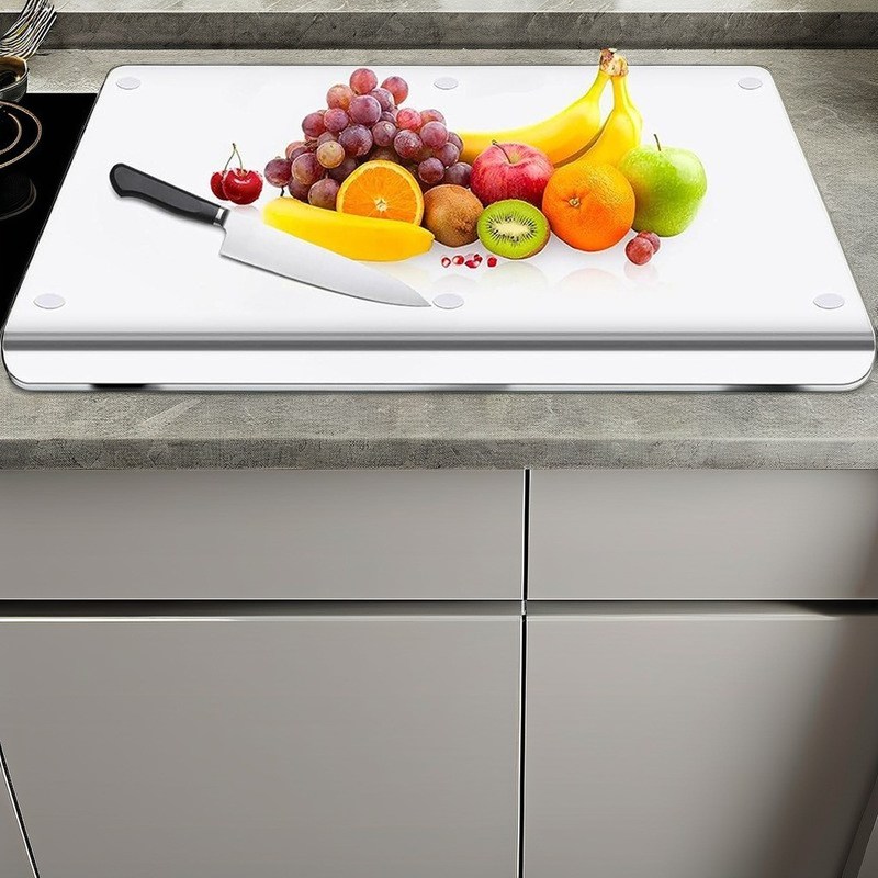 Gepersonaliseerde kleur Gepersonaliseerd logo Bamboe vaatwasser Veilige flexibele snijplank voor de keuken