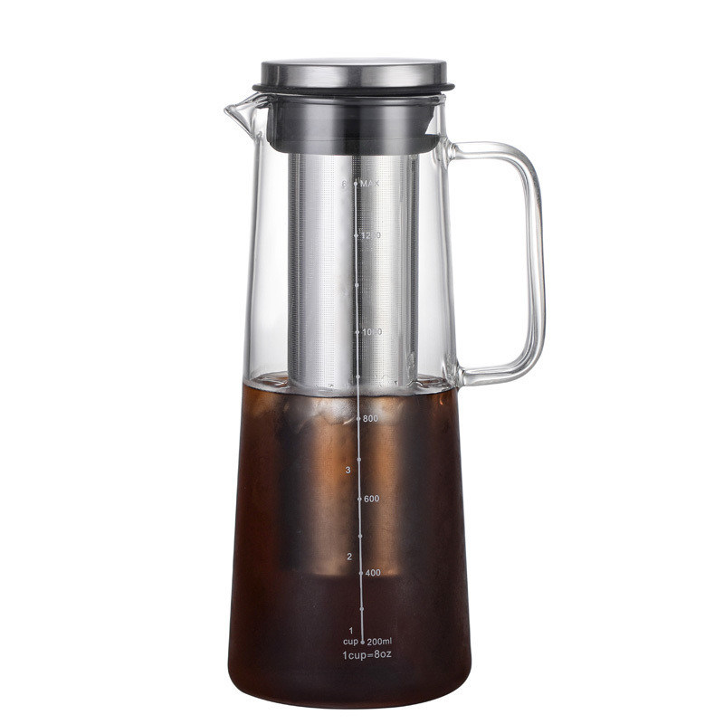 Filter van roestvrij staal IJste thee koffiepot met een grote capaciteit en een prachtig ontwerp