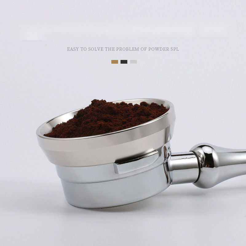 Zilveren milieuvriendelijke metalen draagfilter voor intelligente koffie dosering in huis en café