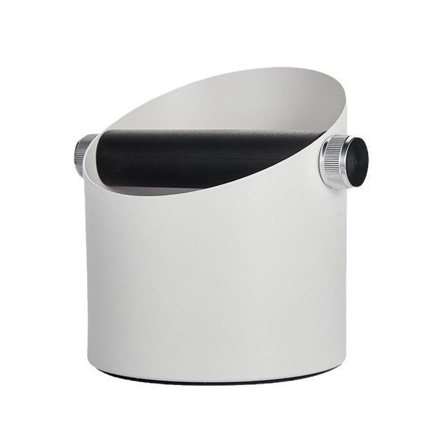 Gepersonaliseerde grootte Wit Espresso Knock Box met afneembare Knock Bar en roestvrij staal