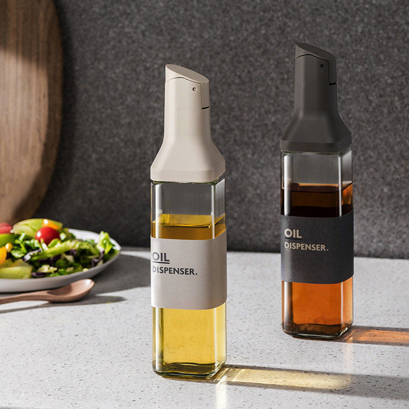 500 ml capaciteit glazen oliepot met modern lekbestendig ontwerp en sauce boot gieter