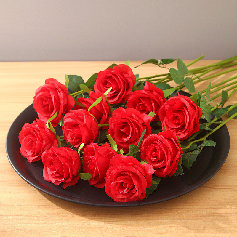 Gebeurtenis Handgemaakte 3D zijde kunstmatige bloemen en bladeren voor bruiloft tafelversiering