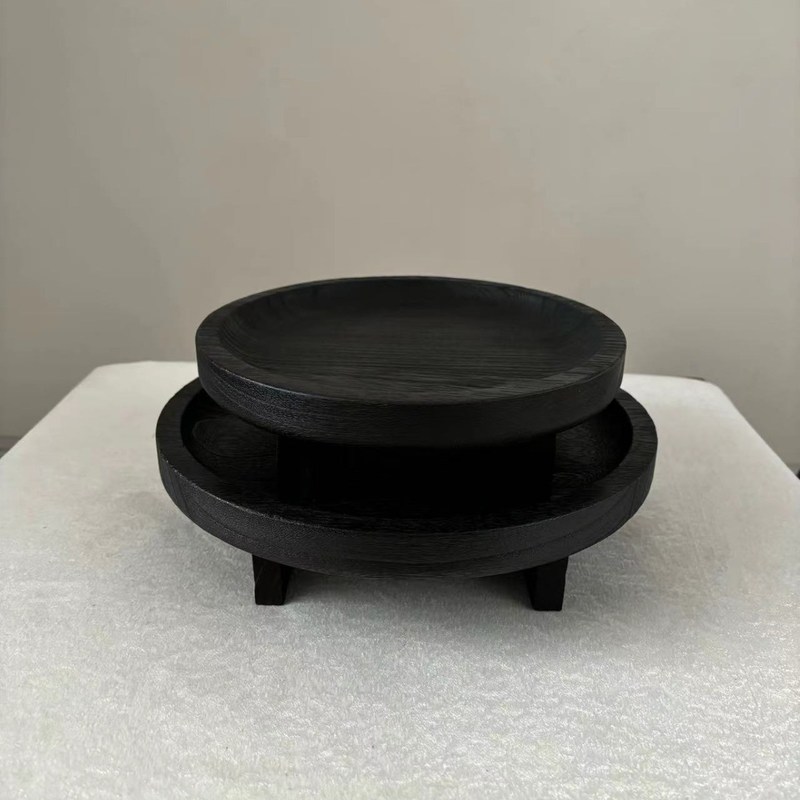 Aanpasbaar houten presentatie gereedschap voor bakgereedschappen warme pannen bakgerei