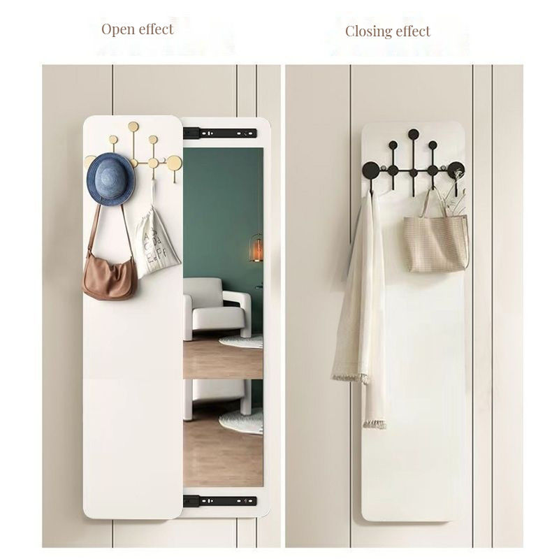 Design Luxe Muurspiegel met super handgemaakte lederen riem en fancy hanging top