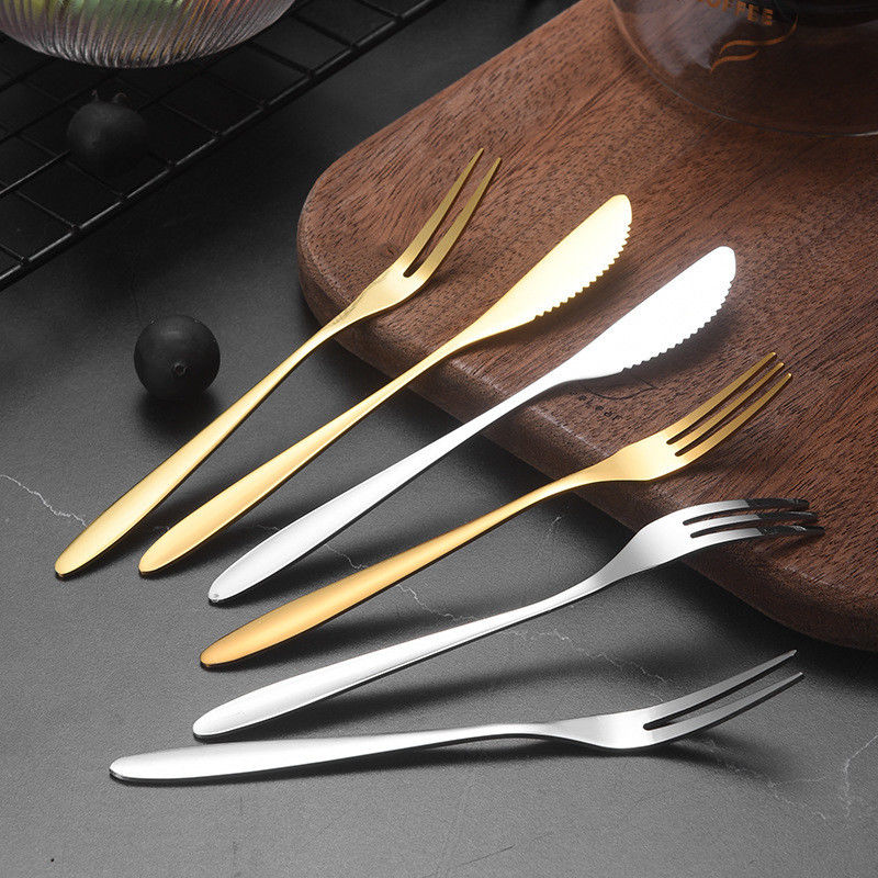 Vintage design roestvrijstalen vloerbedekking voor hotel restaurant spiegel gepolijst bestek