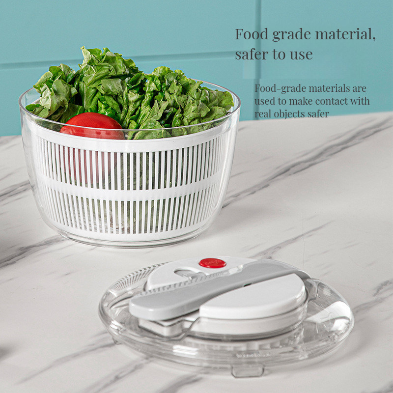 Op maat gemaakte grootte Elektrische bamboe salade en groenten droger snelle schoonmaker spinner