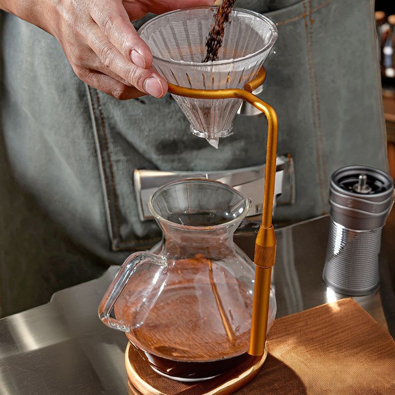 Voedselveilige koperen drupper koffie drupper stand voor het brouwen van koffie thuis of in een restaurant