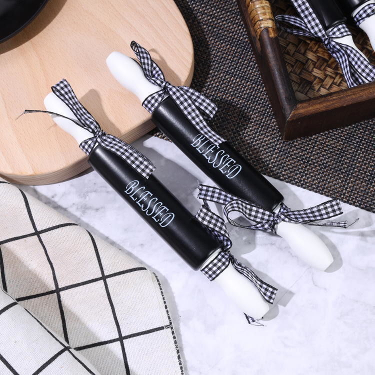 High Value Bow Design Mini Silk Screen Rolling Pin voor thuisbakken in aangepaste kleur