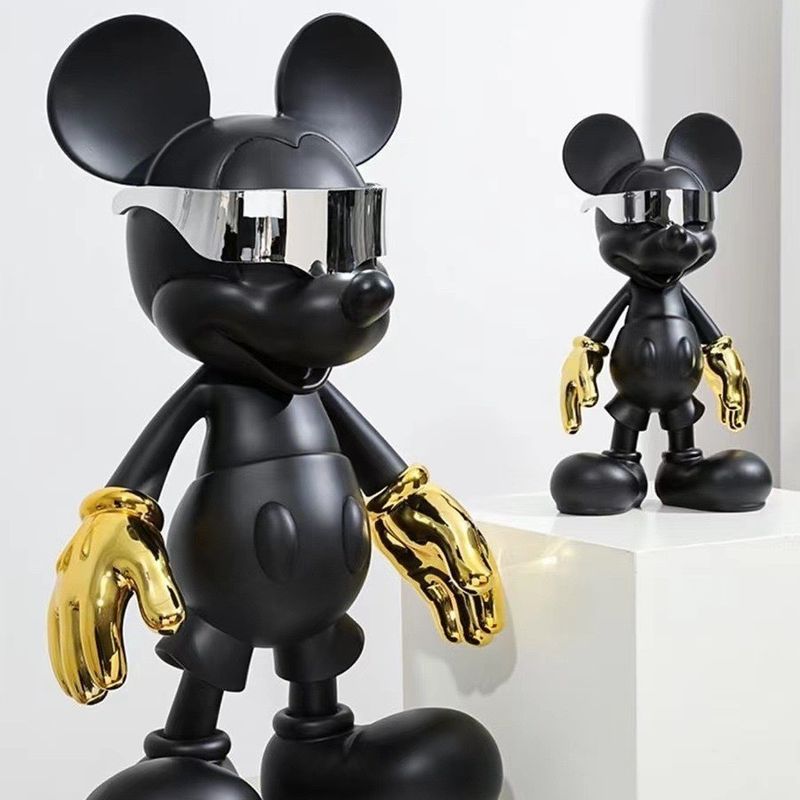 Eco-vriendelijke moderne Mickey Mouse keramische ornamenten voor woonkamer TV-kast Bar Decor