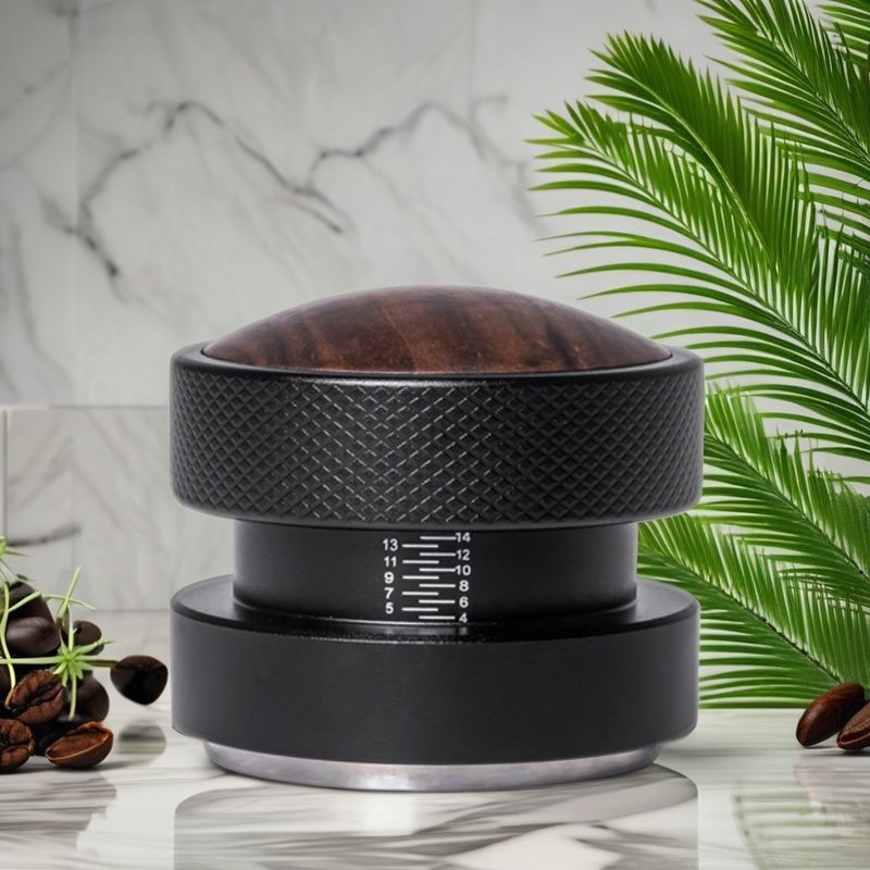 Barista Koffie Tamper 51mm 53mm 58.35mm Roestvrij staal met Walnoten Hout Cap Espresso Tools