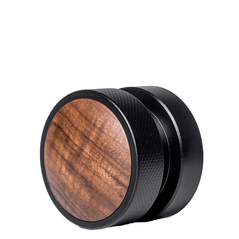 Aanpassen van het logo Acceptabel Walnoothout en roestvrij staal Espresso Tamper Set 58mm Grootte