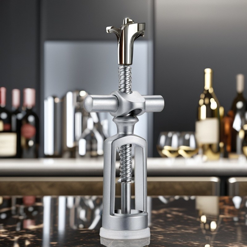 Multifunktioneel zink legering en roestvrij staal staaf accessoire rode wijn fles opener corkscrew