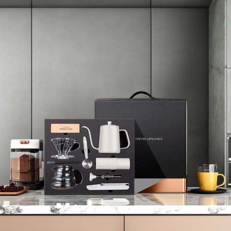 Reisvriendelijke handmatige koffiemolen met 48 mm platte boor en roestvrijstalen lichaam