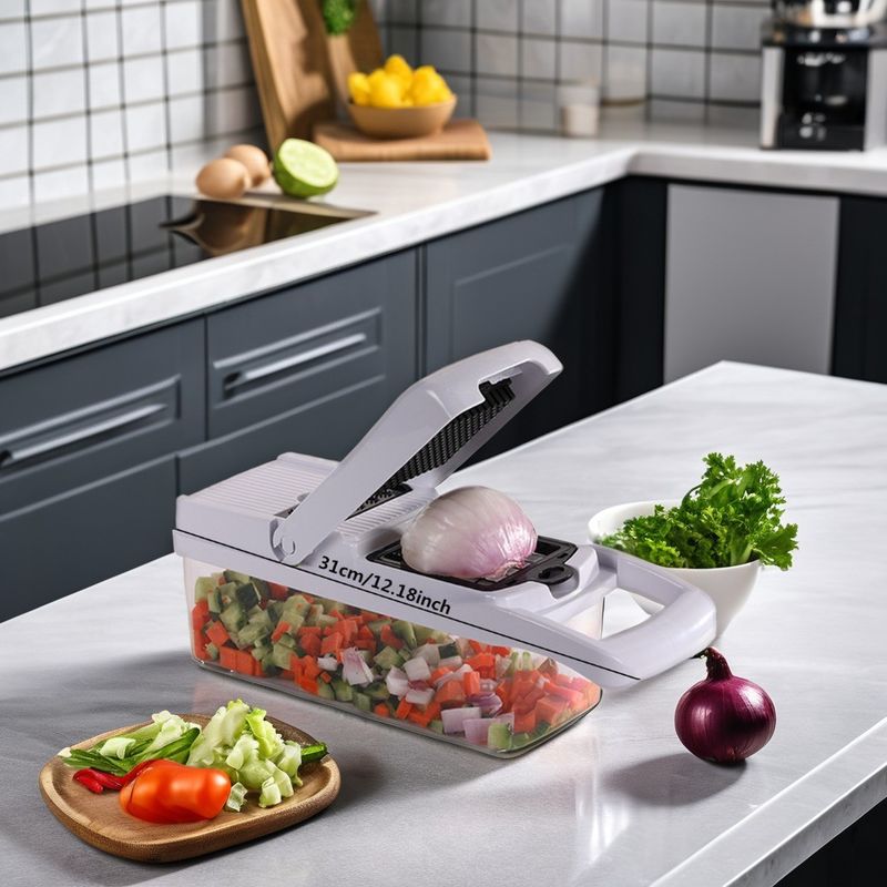 22-in-1 veelzijdige bamboe groente- en fruitknipper maatgemaakte groente- en fruitknipper