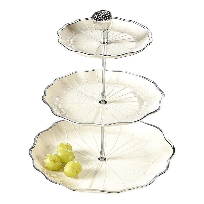 Eenmalige borden tafelgerei 10 inch witte keramische plaat voor modern decoratief display