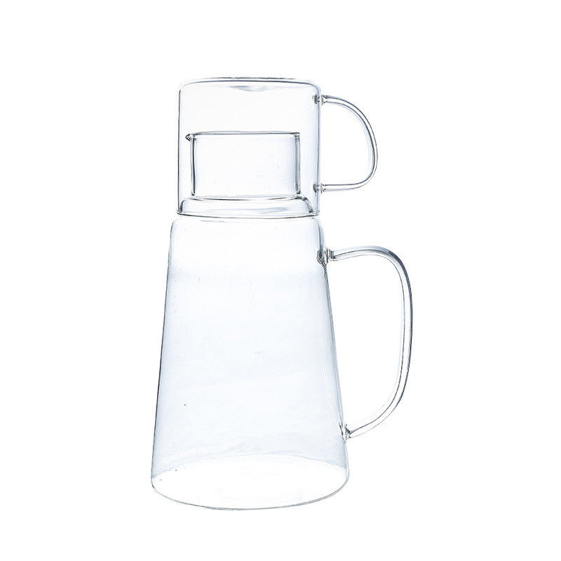 Modern ontwerp Warm/Koud Water Krug Sap Drank Carafe Glaspot Set met Cup