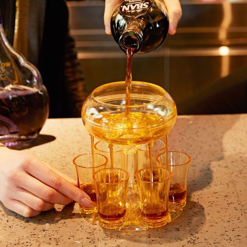 Uniek ontwerp 6 Shot glas dispenser en houder voor bier whisky cocktail liefhebbers