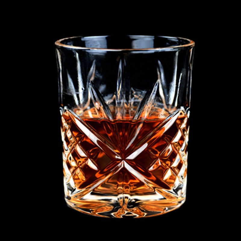 Bar Vodka Wijn Spirits Whiskey Shot Glas met klassieke heldere textuur en Crystal Diamond Rock Cup Creative Glass Cup