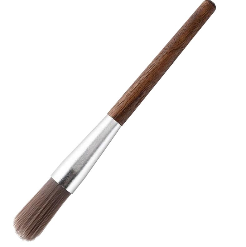 Barista Keuken Hand Vintage-stijl Koffiebronzen Schoonmaakborstel met houten handvat