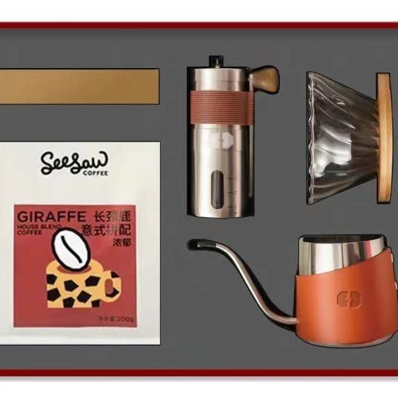 Roestvrij staal handmatige koffiemolen set voor thuis camping Morden luxe design stijl